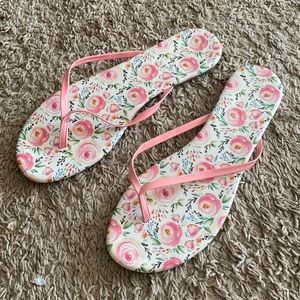 Lauren Conrad Floral Sandals Size 9